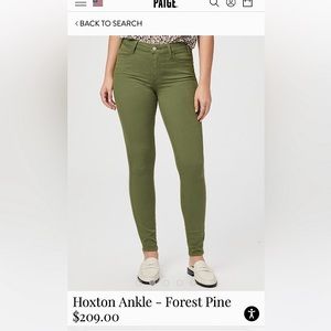 Paige hoxton Ankle Jeans size : 25